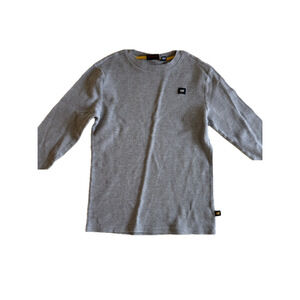 Boys CAT Long Sleeve Shirt Size L Gray